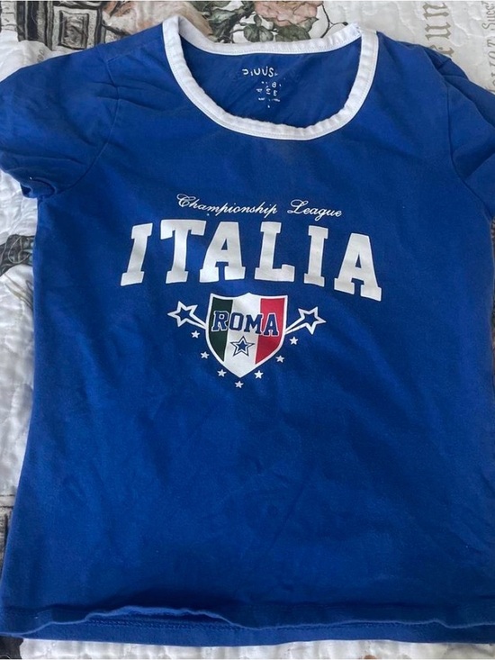 Aeropostale Tops - Aeropostale blue italia baby tee